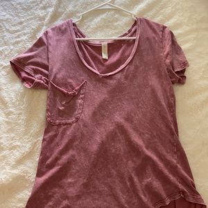 Altar’d State pink retro frocket t-shirt- M